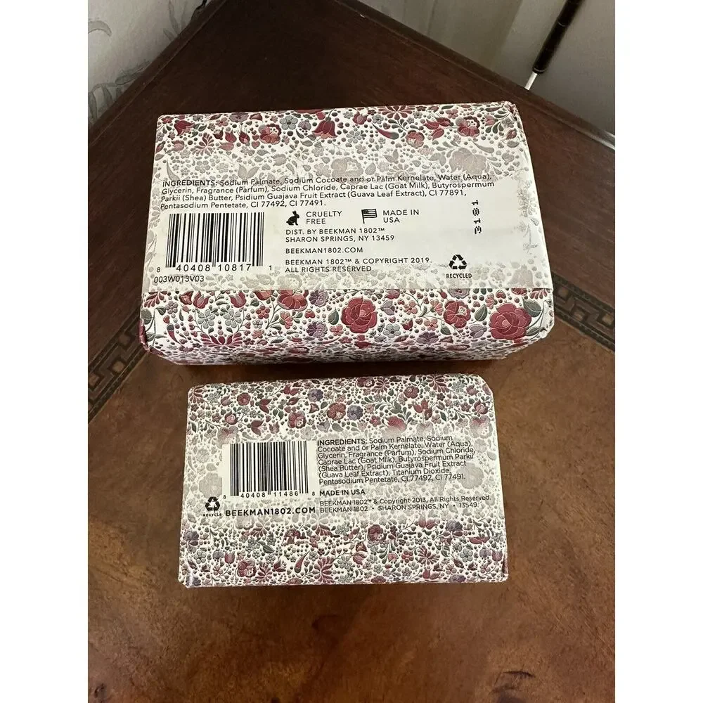 Lot of 2 Beekman 1802 Goat Milk Soap Honey Grapefruit 9oz + 3.5oz